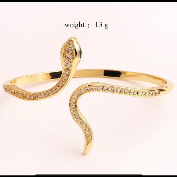 - 18kt gold plated bracelet with Swarovski elements - Picture 1 of 13